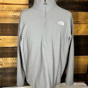 The North Face Men's Light Gray Zip-Up Jacket